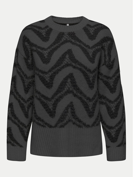 ONLY ONLY Sweter Jane 15332157 Szary Regular Fit