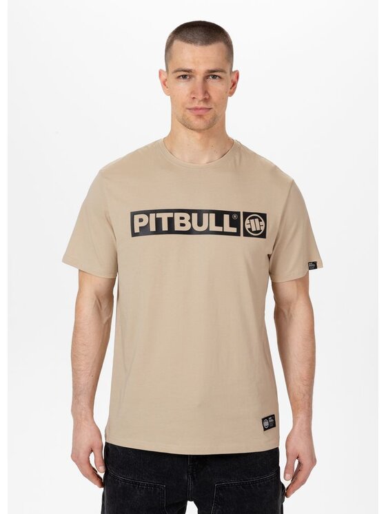 PITBULL PITBULL T-Shirt Koszulka Hilltop XXL Beżowy Regular Fit