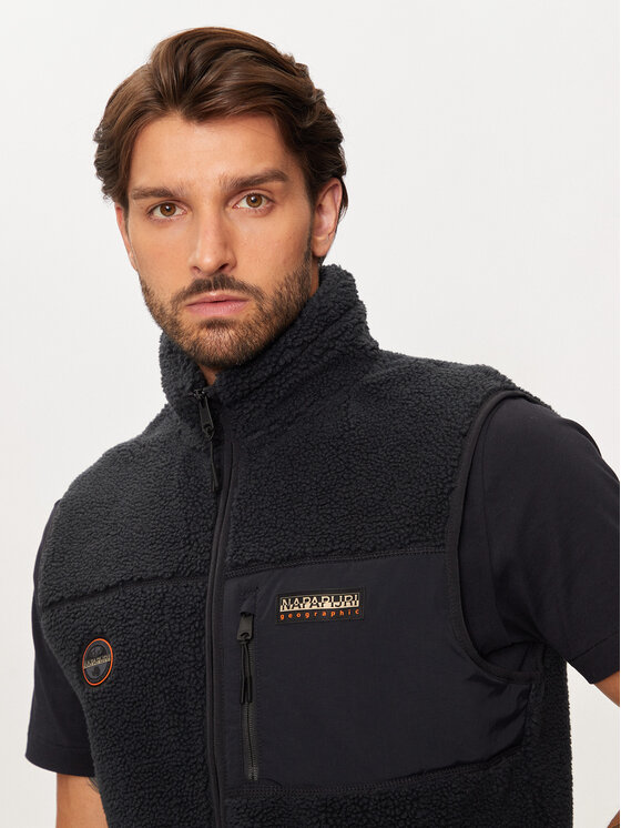 Napapijri Napapijri Γιλέκο Yupik NP0A4HZK Μαύρο Regular Fit