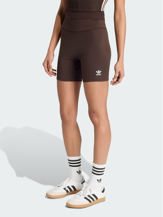 adidas adidas Szorty materiałowe 159597 Brązowy