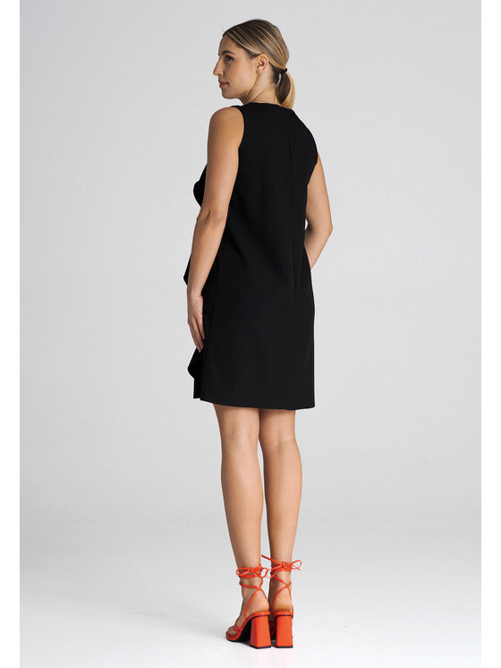 FIGL FIGL Vestito da giorno M1002 Nero Regular Fit
