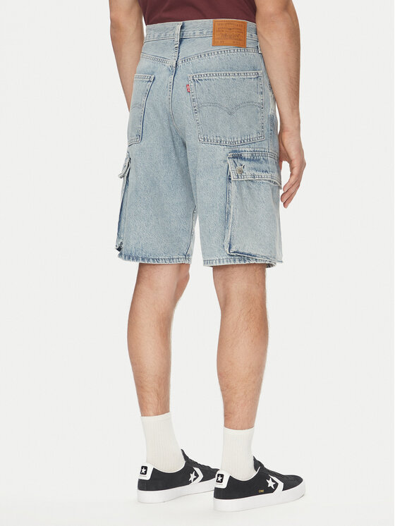 Levi's® Levi's® Džínsové šortky 478™ 001GU-0004 Modrá Baggy Fit