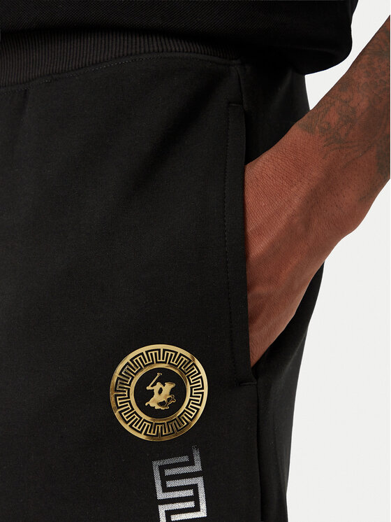 Beverly Hills Polo Club Beverly Hills Polo Club Pantaloni scurți sport M6603B-HR Negru Regular Fit