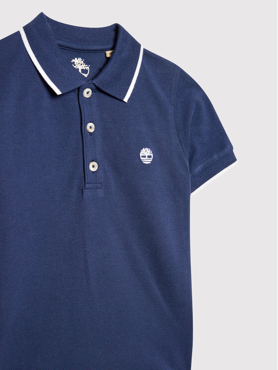 Timberland Timberland Polo T25P21 S Granatowy Regular Fit
