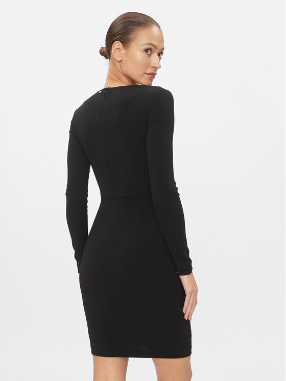 Guess Guess Vsakodnevna obleka Evelina W4RK53 KC2A2 Črna Slim Fit