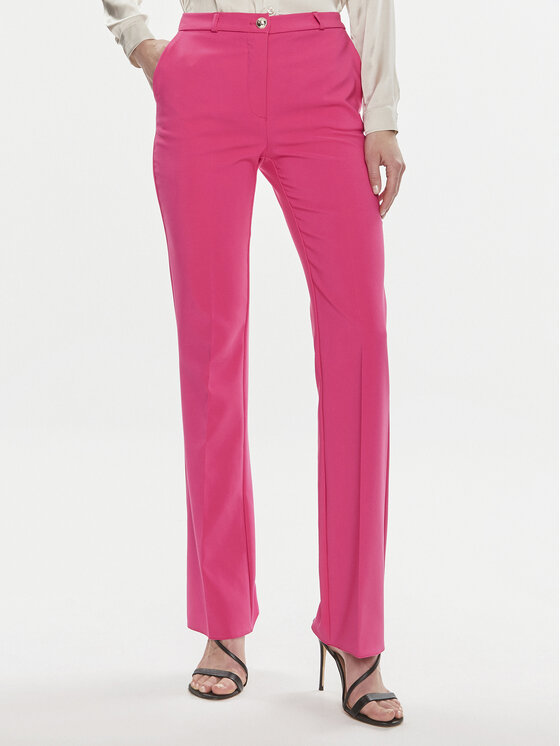 Rinascimento Pantaloni di tessuto CFC0118270003 Rosa Regular Fit, taglia : S