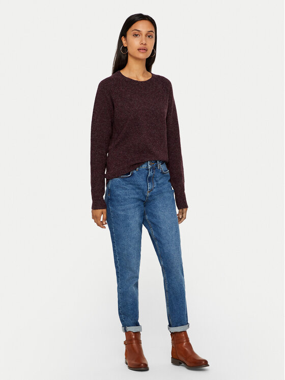 Vero Moda Vero Moda Pulover Doffy 10201022 Vișiniu Regular Fit