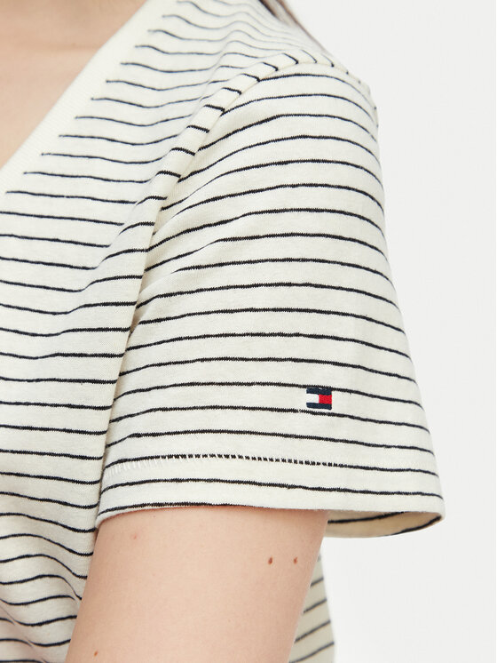 Tommy Hilfiger Tommy Hilfiger T-krekls WW0WW48704 Balts Regular Fit