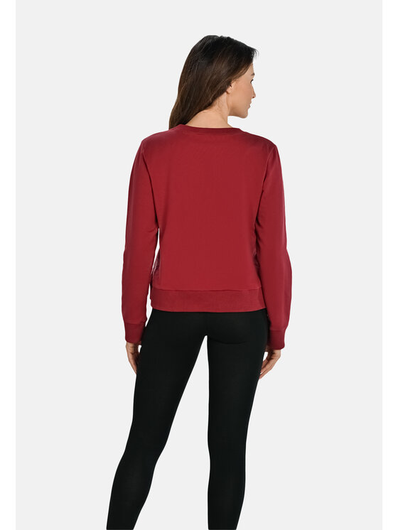 Teyli Teyli Bluzka 643 Czerwony Classic Fit