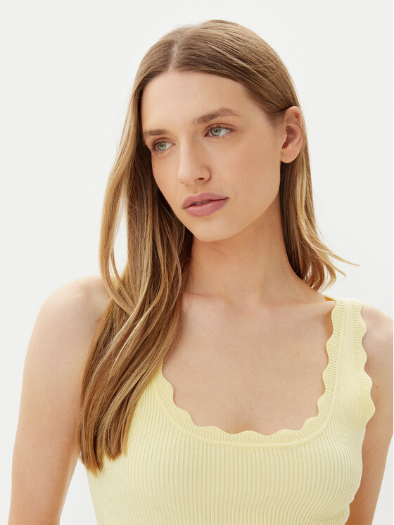 JDY JDY Top Nanna 15290585 Kollane Slim Fit