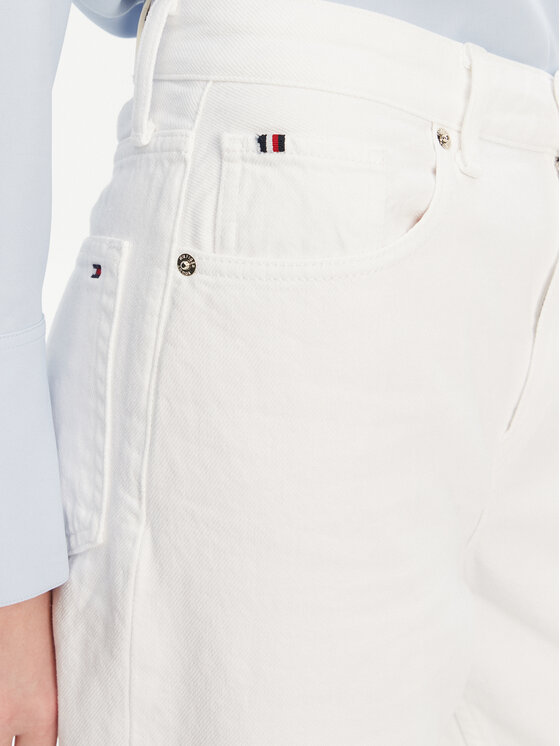 Tommy Hilfiger Tommy Hilfiger Jeansy WW0WW44363 Bílá Wide Leg