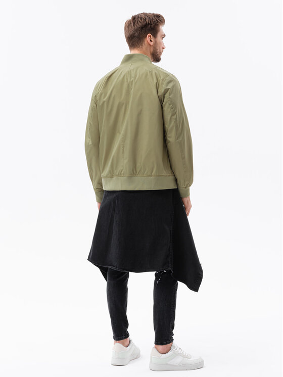 Ombre Ombre Kurtka bomber C439 Zielony Regular Fit