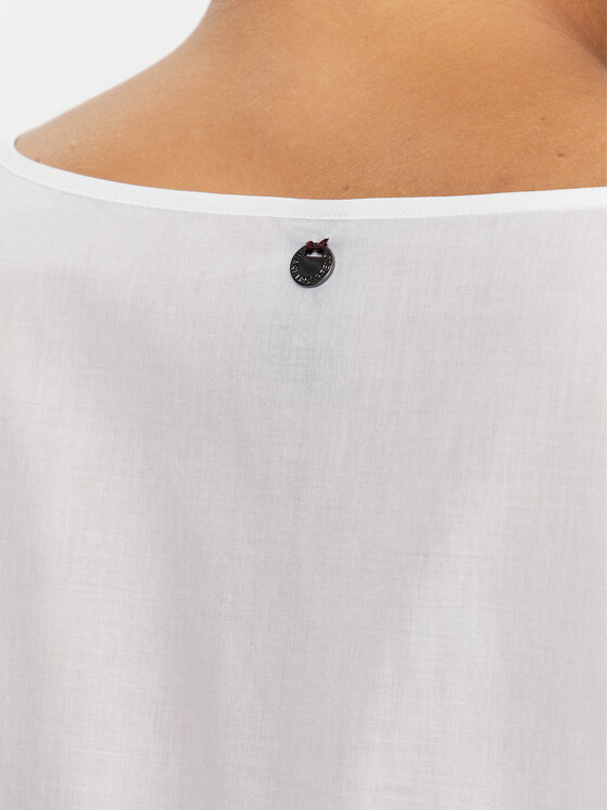 KARL LAGERFELD KARL LAGERFELD Лятна рокля Dna Short Beach 230W2210 Бял Oversize