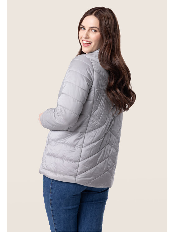 QUIOSQUE QUIOSQUE Zimné bundy 9SC001 Sivá Regular Fit