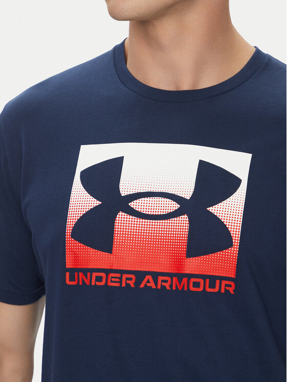 Under Armour Under Armour T-krekls Boxed Sports 1386793 Tumši zils Loose Fit