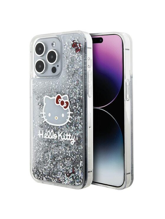 Etui na telefon Hello Kitty, Srebrne, iPhone 15 Pro Max