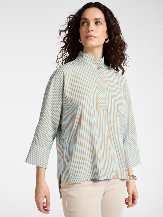 Elena Mirò Elena Mirò Blusa 2153Z100039N001 Turchese Boxy Fit