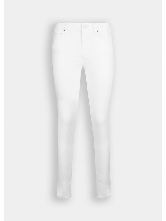 Liu Jo Liu Jo Pantaloni di tessuto WXX035T714410701 Bianco Slim Fit
