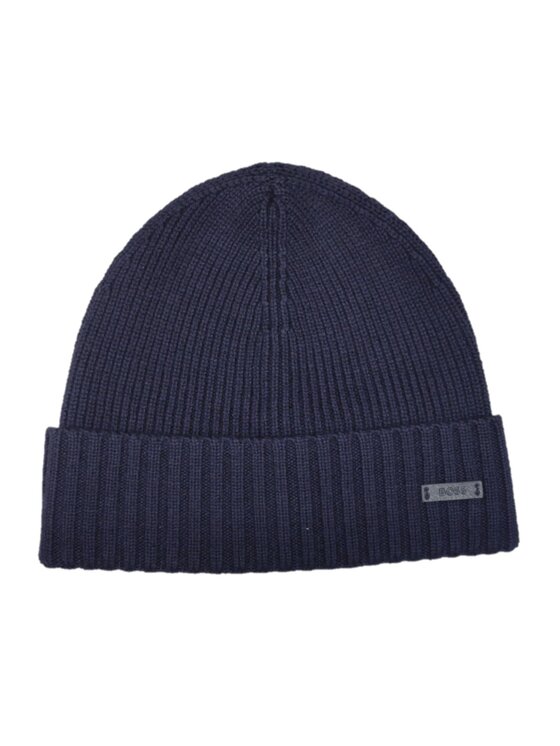 Czapka BOSS, Grantowe, Hugo Boss beanie