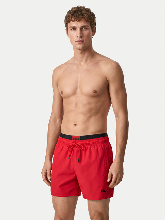 HUGO HUGO Плувни шорти Galaxy 50561128 Червен Regular Fit