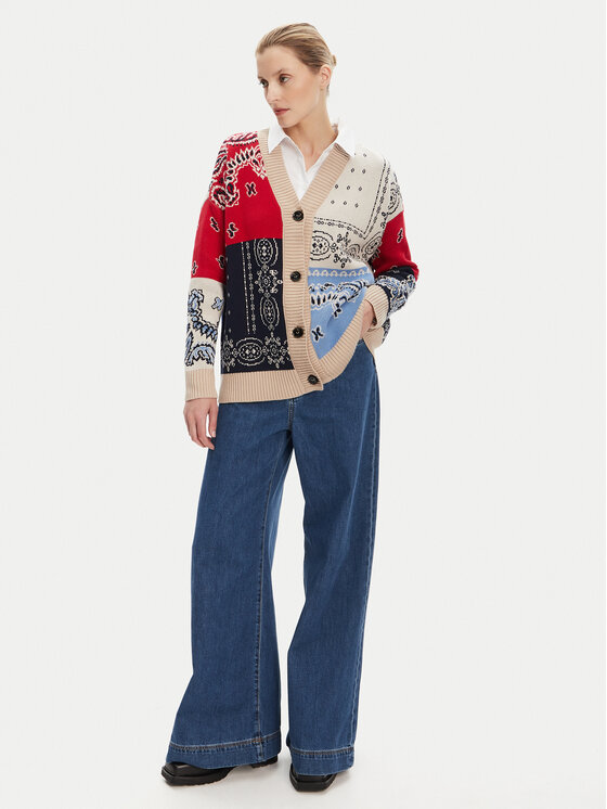Weekend Max Mara Weekend Max Mara Cardigan Baobab 2525346051 Colorat Relaxed Fit