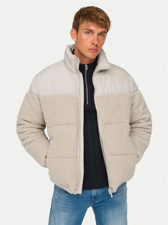 Only & Sons Only & Sons Kurtka zimowa 22030456 Beżowy Regular Fit