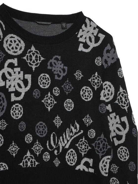 Guess Guess Pullover J6BR18 Z1352 Schwarz Regular Fit