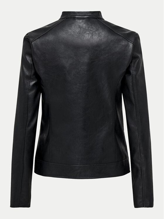 JDY JDY Műbőr dzseki Emily 15241382 Fekete Slim Fit