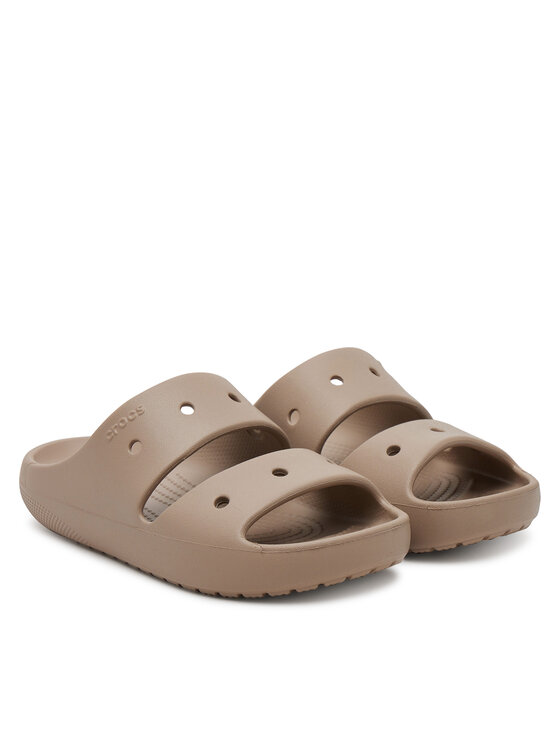 Crocs Crocs Natikači Classic Sandal v2 209403 Rjava