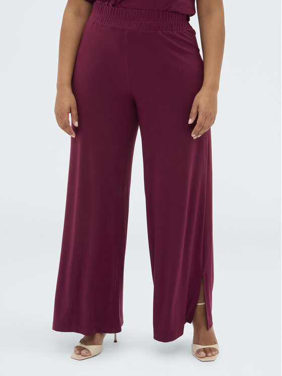 Fiorella Rubino Fiorella Rubino Pantaloni di tessuto P823L002349N036 Bordeaux Flare Fit