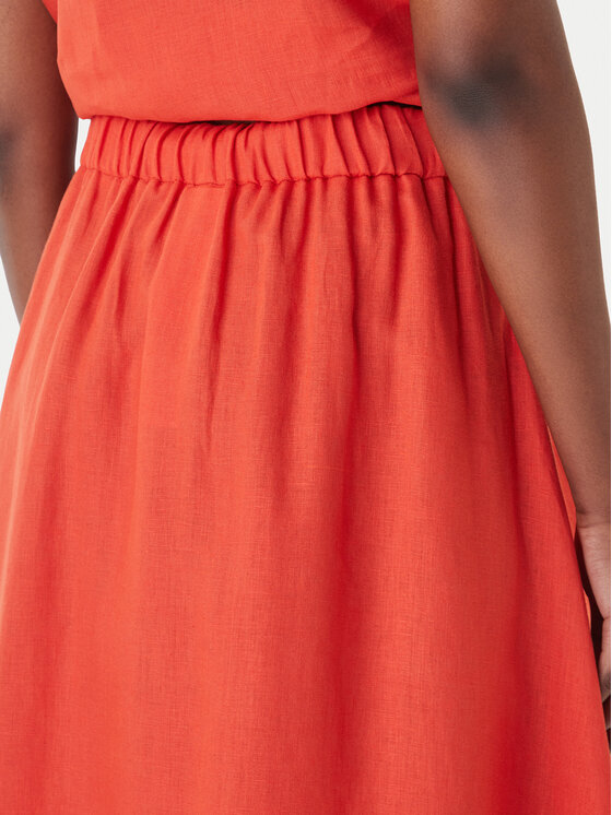 Marella Marella Trapezförmiger Rock Biada 2615101082 Rot Regular Fit