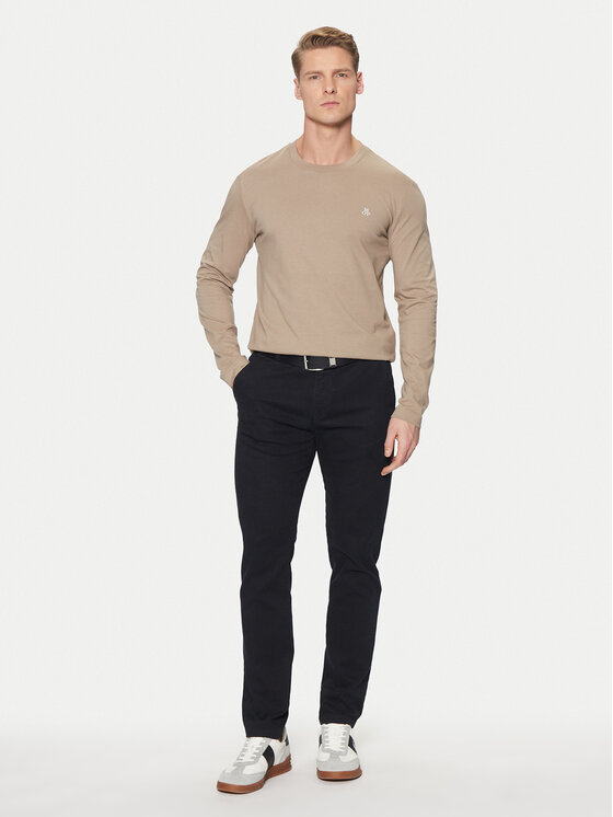 Marc O'Polo Marc O'Polo Тениска с дълъг ръкав 520 2012 52210 Бежов Regular Fit
