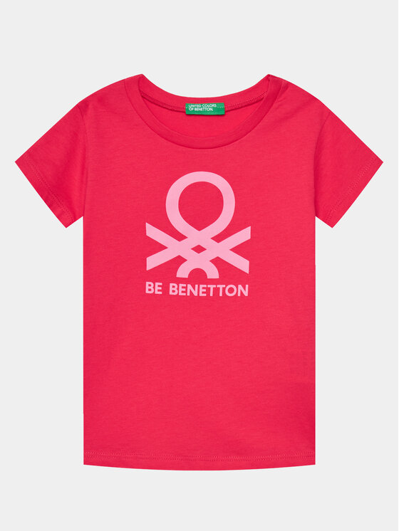 United Colors Of Benetton United Colors Of Benetton T-krekls 3096G10D7 Rozā Regular Fit