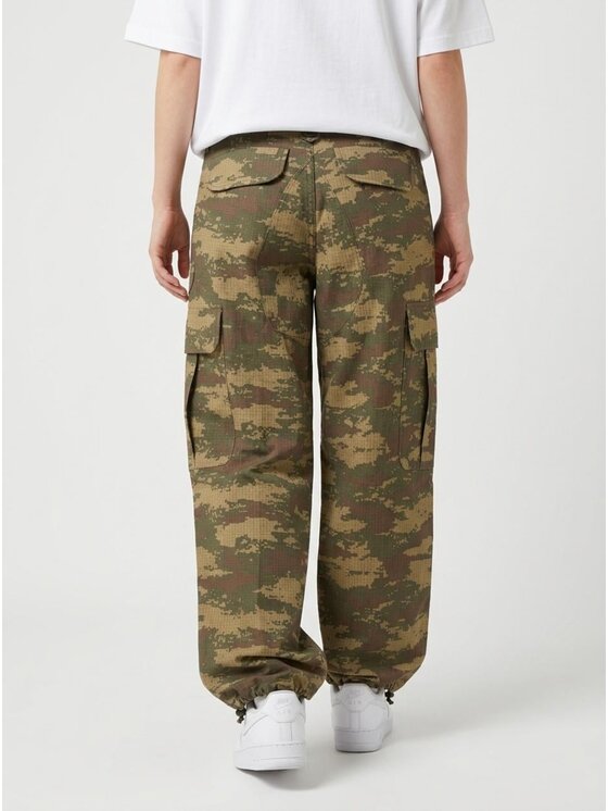 Jigga Wear Jigga Wear Spodnie cargo Camo ripstop 133347 Khaki Regular Fit