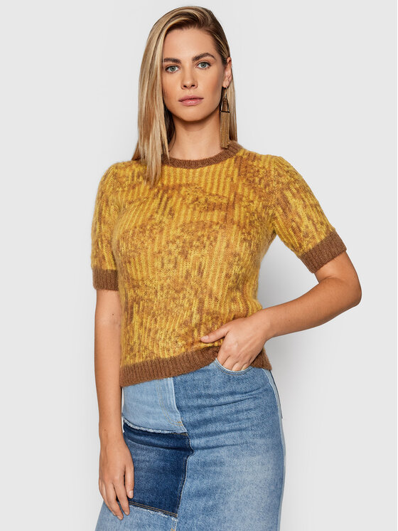 PINKO Pinko Пуловер Sanmartino 1G16AJ Y77X Жълт Regular Fit