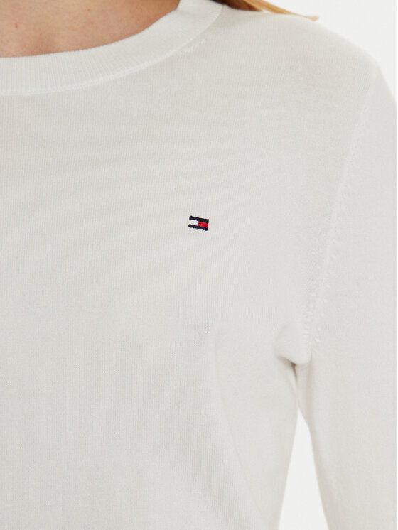 Tommy Hilfiger Tommy Hilfiger Džemper WW0WW44984 Écru Regular Fit