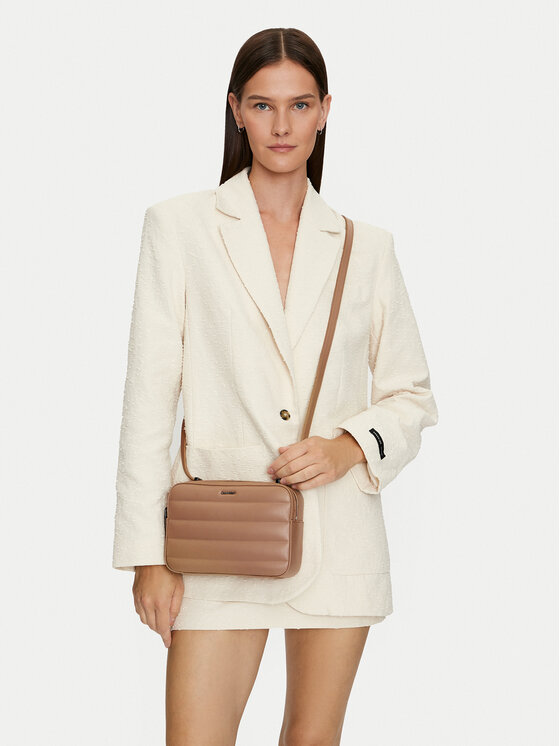 Calvin Klein Calvin Klein Ročna torba Line Quilt Camera Bag K60K612114 Rjava
