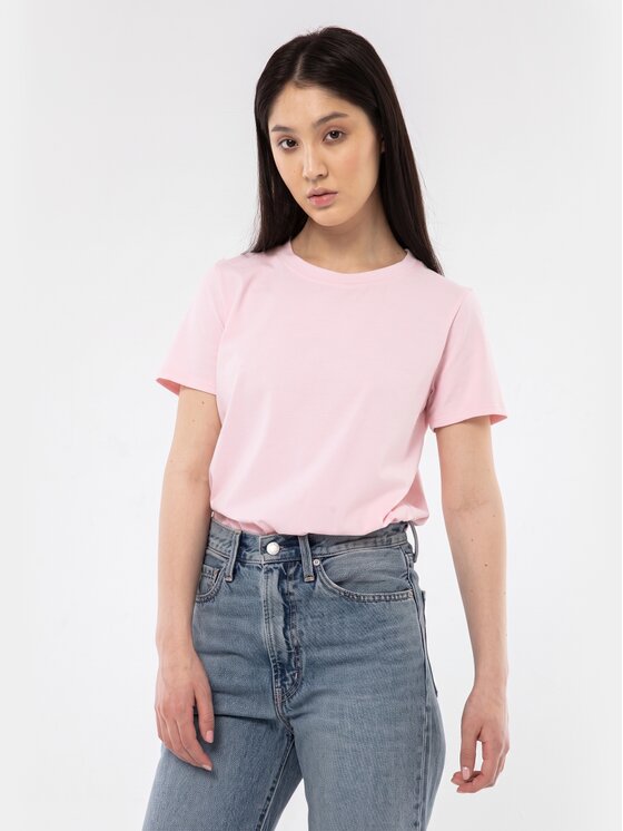 BASICLO BASICLO T-Shirt BSL-004-GE Różowy Regular Fit