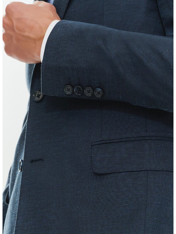 Pako Lorente Pako Lorente Marynarka P24SF-3X-010 Granatowy Slim Fit