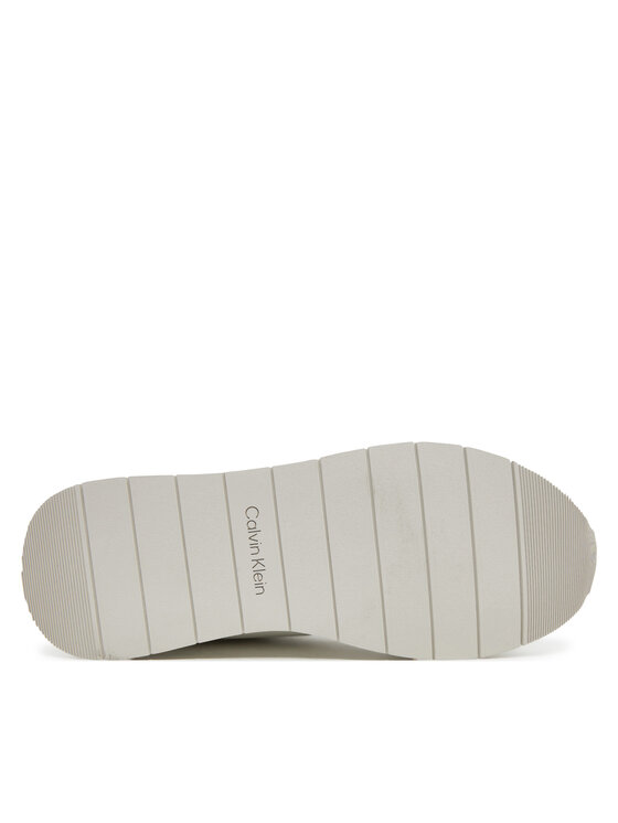 Calvin Klein Calvin Klein Sneakersy Low Prof Runn Laceup Rubb Lth HM0HM01707 Biały