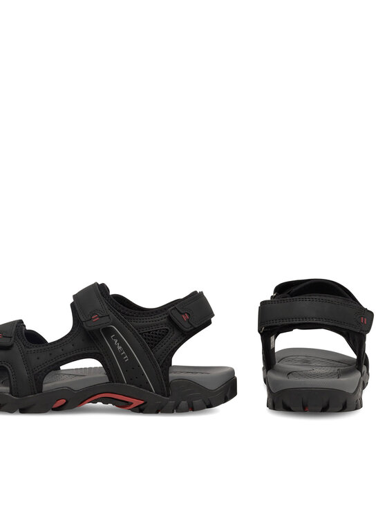 Lanetti Lanetti Sandalen 21MC0610 Schwarz