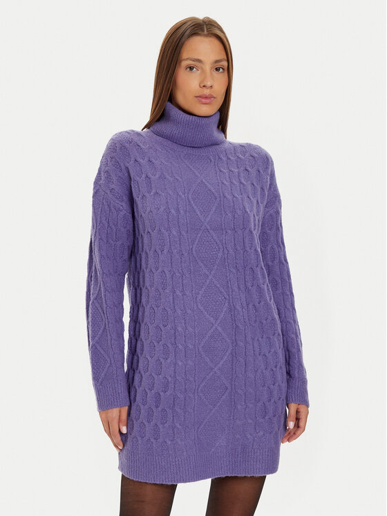 Brave Soul Brave Soul Kötött ruha LKD-248SINBYB Lila Regular Fit