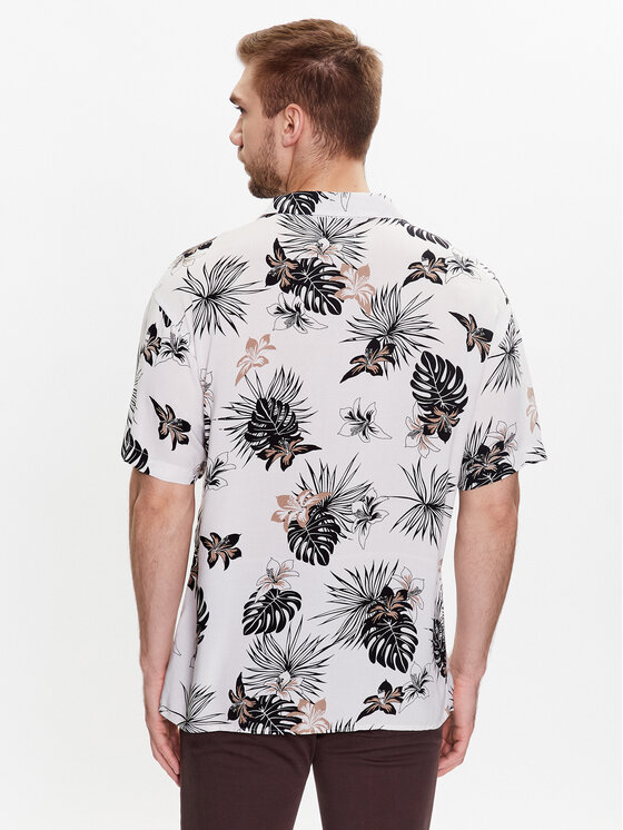 Camicia 12222959 Bianco Relaxed Fit