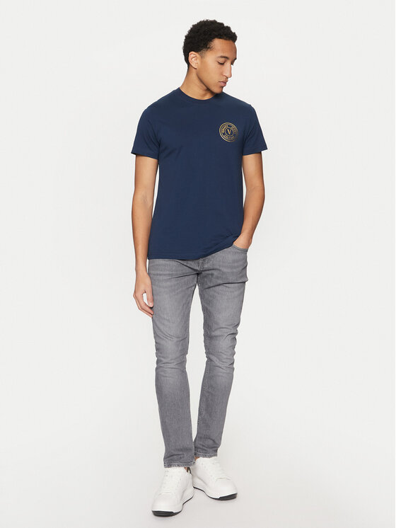 Versace Jeans Couture Versace Jeans Couture T-shirt 78GAHT00 Plava Regular Fit