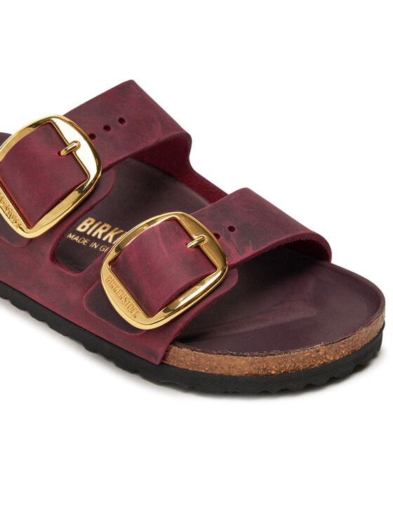 Birkenstock Birkenstock Natikači Arizona Big Buckle Leoi 1027988 Bordo rdeča