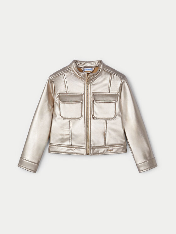 Mayoral Mayoral Куртка зі штучної шкіри 4483 Золотий Regular Fit