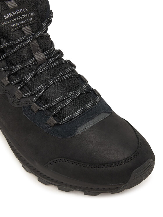 Merrell Merrell Bakancs Speed Strike 2 Leather Mid Waterproof J038071 Fekete