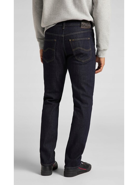 Lee Lee Jeansy Brooklyn Straight Niebieski Regular Fit