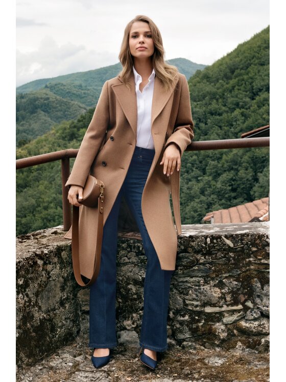 Lancerto Lancerto Płaszcz zimowy Rehala PC073224000008 Brązowy Regular Fit