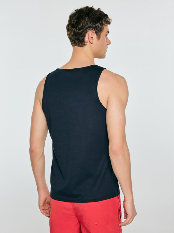 BIG STAR BIG STAR Tank top SONER Granatowy Basic Fit
